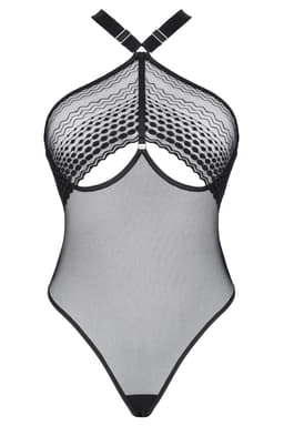 Demoniq LadyX Jimena – Body aus Netzstoff und Spitze, Ansicht im Ganzkörper-Look