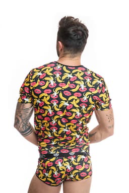 Anais Men Banana Herren-T-Shirt, Rückenansicht