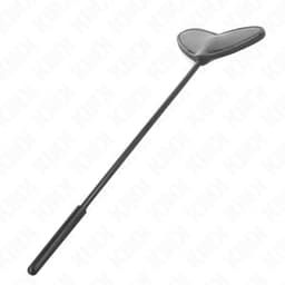 Kink Paddle in Herzform, Griff mit Aufhängeschlaufe im Detail