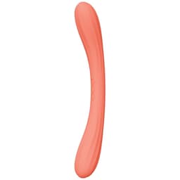 LELO Boomerang Paarvibrator von der Seite, gedrehte Sensorik-Rille im Detail