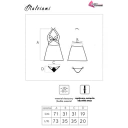 Livco Corsetti Malviami zweiteiliges Set in Schwarz, Gesamtansicht beider Teile