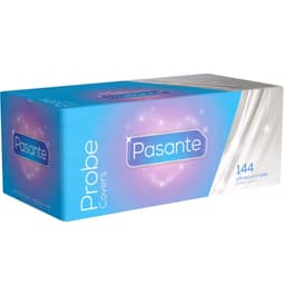 Pasante Probe Covers Ultraschall-Sondenhüllen aus Latex, Box mit 144 Stück in der Gesamtansicht