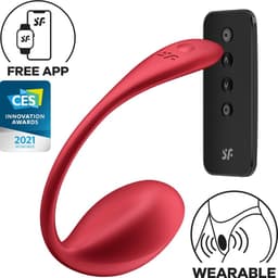 Satisfyer Shiny Petal G-Punkt-Stimulator in Rot in scharfer Detailaufnahme