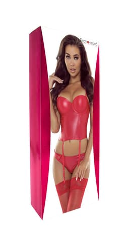 Provocative Hard Chic Corset am Körper getragen, seitliche Ansicht