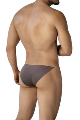 Cut4Men Mini-Brief Mokka von hinten, nahtlose Passform im Detail