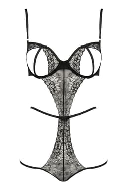Passion Devil Collection Body in Schwarz, Gesamtansicht von vorne