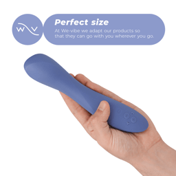 We-Vibe Rave 2 Vibrator mit Bedientasten in Nahaufnahme in natürlichem Licht fotografiert