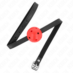 Kink Ballknebel von der Seite, Detailansicht der 4,5 cm großen Kugel