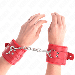 Kink Handgelenkfesseln vollständig geöffnet ausgelegt – Kink Fetisch-Bondage-Kollektion