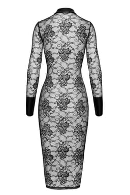 Noir Handmade F376 Noirelle Spitzenkleid in Schwarz, Ansicht der Gesamtpassform