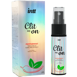 INTT Clit me On Pfefferminz, Sprühflasche mit 12 ml Inhalt, Gesamtansicht