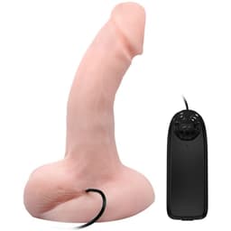 Baile Vibrator mit Saugnapf, Nahaufnahme der Spitze mit realistischer Formgebung