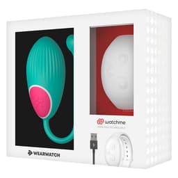 Wearwatch Egg mit WatchMe-Smartwatch am Handgelenk – Studioaufnahme