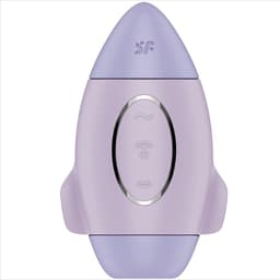 Satisfyer Mission Control Doppelimpuls-Vibrator in Flieder, vollständige Ansicht von vorn
