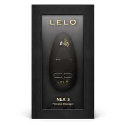 Lelo Nea 3 Verpackung, Rückseite mit Produktinformationen, Studioaufnahme auf weißem Hintergrund