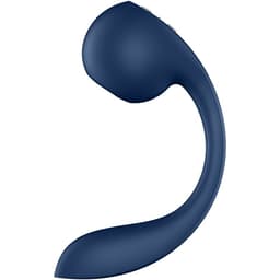 Satisfyer Pro+ Wave 4 G-Punkt-Vibrator in Dunkelblau in scharfer Detailaufnahme