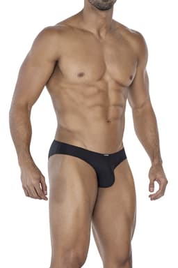 Cut4Men Micro-Slip aus Mikrofaser, Farbvariante Türkis, Detailansicht des gummierten Logos, Ansicht 1