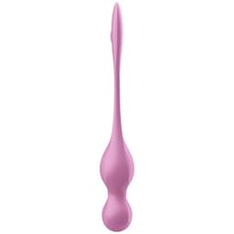 Verpackung des Satisfyer Kegelkugeln in Rosa mit Produktabbildung