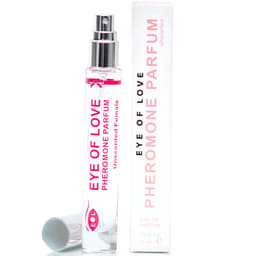Unscented Female Pheromon-Spray von Eye of Love von der Seite mit Sprühapplikator