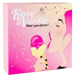 Secretplay Kinky or Vanilla, Spielbrett mit Figuren und Kartenstapel