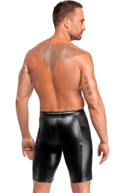Noir Handmade Onyx Hybrid Shorts, Detailansicht der Mesh-Einsätze