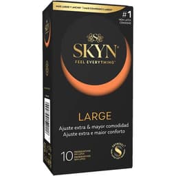 Skyn Large latexfreie Kondome in King Size, Packung mit 10 Stück in der Gesamtansicht
