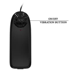 Baile Vibrator mit breitem Kopf, Rückansicht der Basis mit Bedienelement im Detail