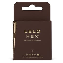 LELO HEX Respect XL – Kondome mit Wabenstruktur, 5,8 cm breit – 3 Stück, Ansicht 6