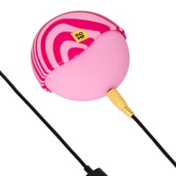 ROMP Spin Rabbit-Vibrator mit rotierendem Schaft, Verpackung mit Produktabbildung und Markenlogo