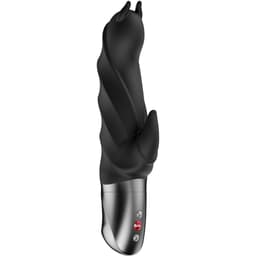 Fun Factory Darling Devil Rabbit-Vibrator in Schwarz, Gesamtansicht