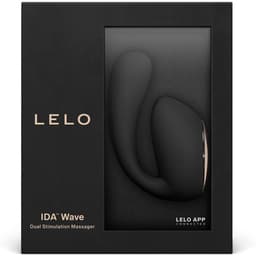 LELO Ida Wave, Größenverhältnis in der Hand, mit Fokus auf die Materialoberfläche