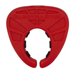 ElectraStim Viper Elektro-Penisring von oben auf dunklem Untergrund