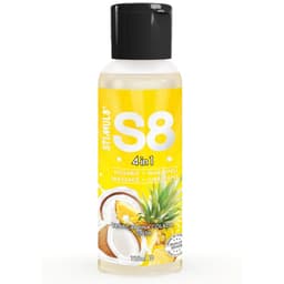 Stimul8 S8 Dessert-Gleitgel mit Piña Colada-Geschmack, Flasche in der Gesamtansicht