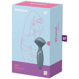 Satisfyer Mini Wand-er – kompakter Massagestab mit 12 Programmen – Grau, Ansicht 14