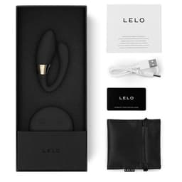 Lelo Tiani Duo in der Hand gehalten, Größenvergleich bei 90 Millimetern