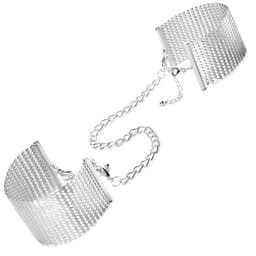 Bijoux Indiscrets Désir Métallique Handschellen aus silbernem Metallgeflecht, Gesamtansicht