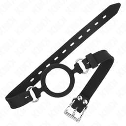 Kink O-Ring-Knebel aus Silikon, Ring in der Detailaufnahme aus dem BDSM-Sortiment