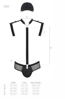 Verpackung des Passion John Herren-Dessous-Sets, Studioaufnahme