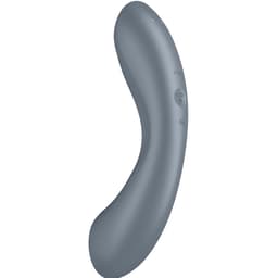 Satisfyer Curvy Trinity 1 Druckwellenvibrator aus Silikon und ABS von hinten mit geschwungener Rückseite gezeigt