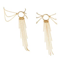 Bijoux Indiscrets Magnifique Fußschmuck aus goldenen Ketten, Gesamtansicht des Paares