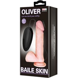 Baile Oliver Vibrator mit Saugnapf, Rückansicht der Basis mit Bedienelement im Detail