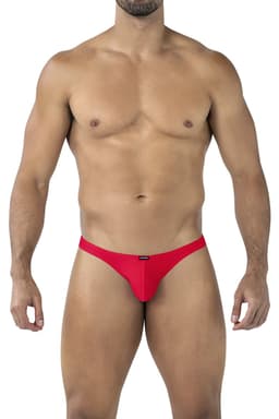 Cut4Men Capri Brief in Rot, komplette Vorderansicht des Herren-Slips