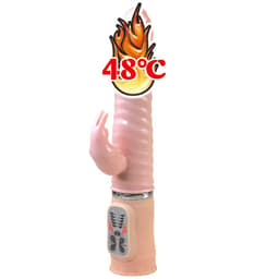 Baile Fire Bunny Vibrator, Nahaufnahme der Druckknopf-Bedienelemente