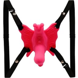 Baile Butterfly Harness im Größenvergleich zur Hand zur Einschätzung der tatsächlichen Größe