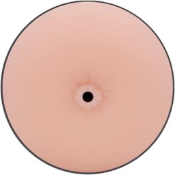 Jamyjob Booty Masturbator in der Hand gehalten zur Größeneinordnung