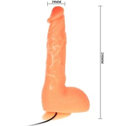 Baile Vibrator mit Venenstruktur, Nahaufnahme der Spitze mit realistischer Formgebung