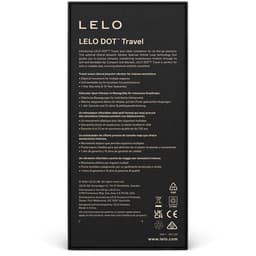 Lelo Dot Travel im Größenvergleich mit der Hand mit gut sichtbaren Konturen