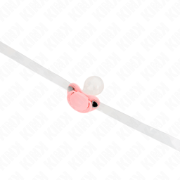 Kink Knebel in Schnullerform in Rosa, Mundstück in der Detailaufnahme