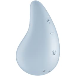 Satisfyer Auflegevibrator im direkten Größenvergleich mit einer Hand gehalten