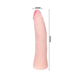 Baile Skin Touch Silikon-Dildo 19 cm mit Blick auf die breite Standbasis